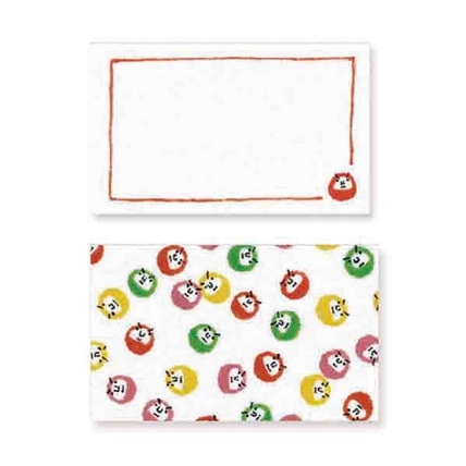 メッセージカード 名刺サイズ だるま ロフト