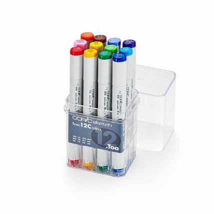 コピックスケッチ 12色セットc ロフト