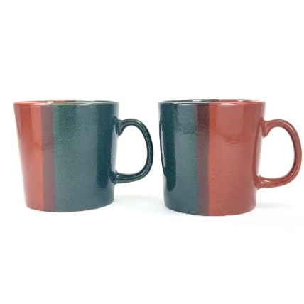 Aimusubi 塗分ペアマグ 270ml 青 赤 ロフト