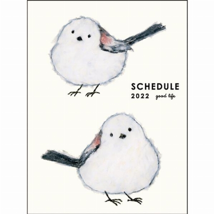 21年12月始まり手帳 月間 A6 米津祐介 シマエナガ ロフト