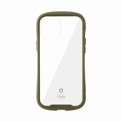Iphone12 Pro Max用 Iface Reflection 強化ガラスクリアケース カーキ ロフト