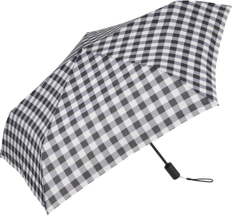 折りたたみ傘 自動開閉 ギンガム ブラック ロフト