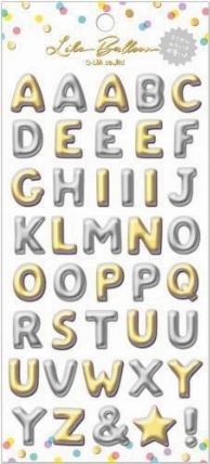 ライクバルーンシール アルファベット ロフト