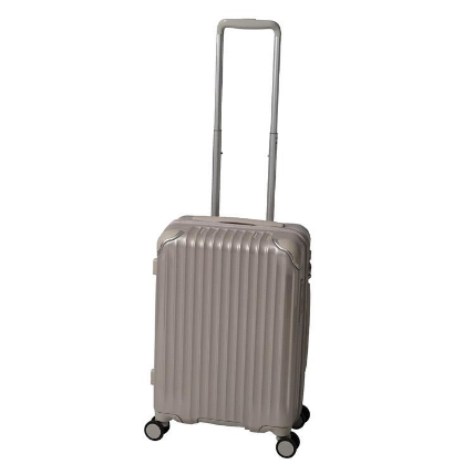 容量36l 高さ55cm 4輪 Tsa付き ジッパーハードキャリーケース シャンパンゴールド ロフト