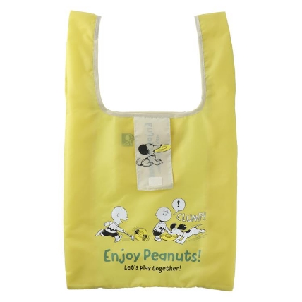 エコバッグ エンジョイピーナッツ 70th イエロー スヌーピー ロフト