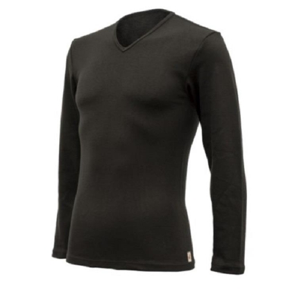 メンズ Vネック 長袖 ブラック Mサイズ ロフト