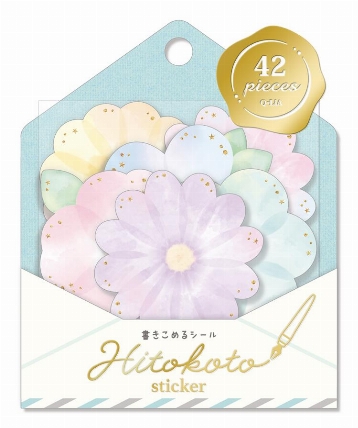 ヒトコトステッカー フラワー ロフト