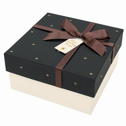 バレンタインラッピング ガトーボックス ブラック ロフト