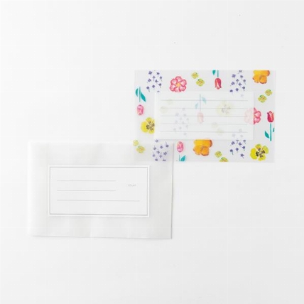 トウメイレターセット Flower ロフト