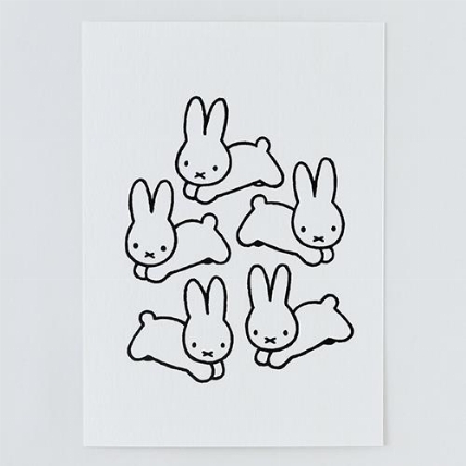 ポストカード Rabbit ミッフィー ロフト