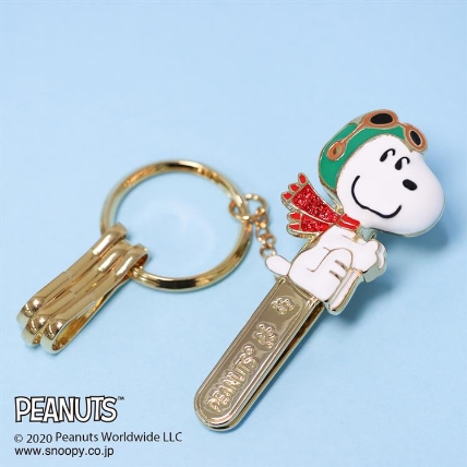 バッグキークリップ スヌーピー フライングエース ロフト