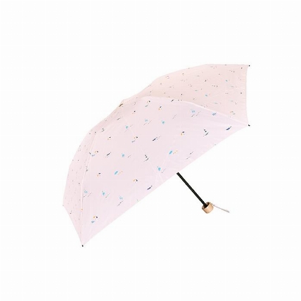 晴雨兼用折りたたみ傘 軽量 遮光 遮熱 バカンス ピンク ロフト