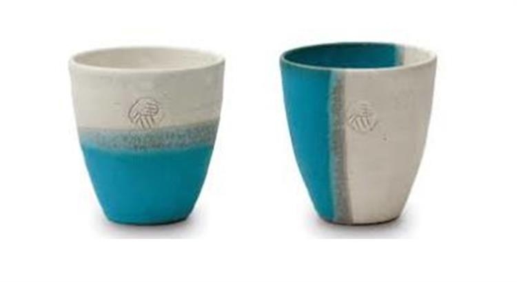 ホワイト ブルー フリーカップペア ロフト