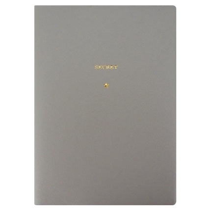 21年4月始まり手帳 週間レフト B6 シークレット グレー ロフト