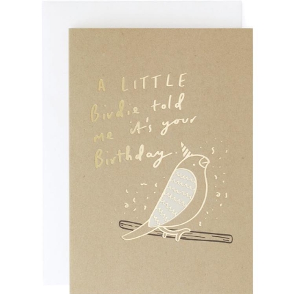 バースデーカード Say Hello バード ロフト