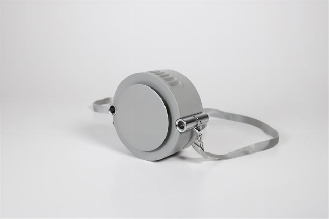 ハンズフリー ハンズフリーファン 首掛け扇風機 グレー ロフト