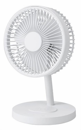 充電式 スタンドデスクファン ホワイト ロフト