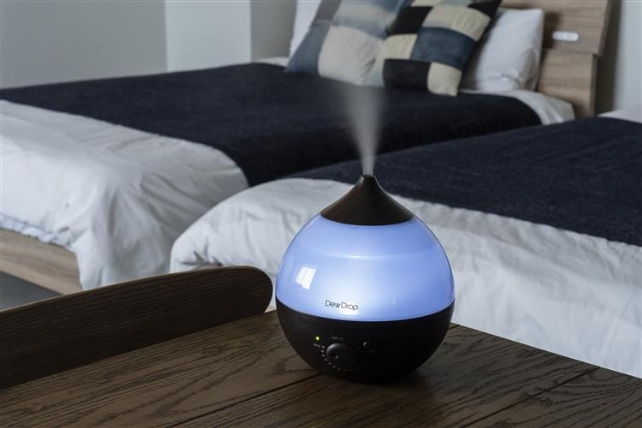 超音波式 アロマ加湿器 デュードロップs 1 0l ダークウッド ロフト