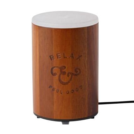 超音波式アロマディフューザー ティンバー ダークブラウン ロフト