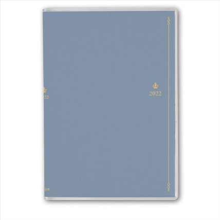 22年4月始まり手帳 週間ブロック B6 ペイジェム 王様のブランチ ヒヤシンスブルー ロフト