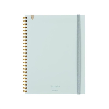 ソフトリングノート B6 ライトブルー Sooofa ロフト