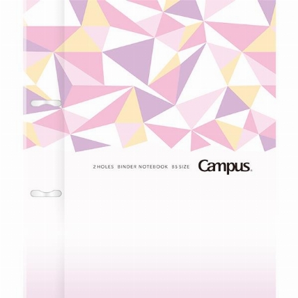 キャンパスバインダー 2穴 B5 パステルシェイプ クリスタル ロフト