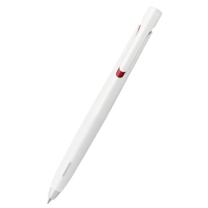 ブレン 0 7mm ボールペン 白軸 赤インク ロフト