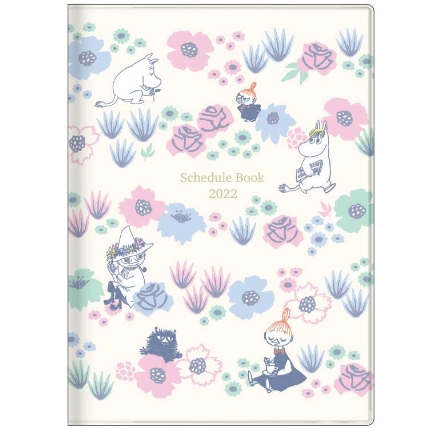 21年10月始まり手帳 月間 A6 ムーミン 花 ロフト