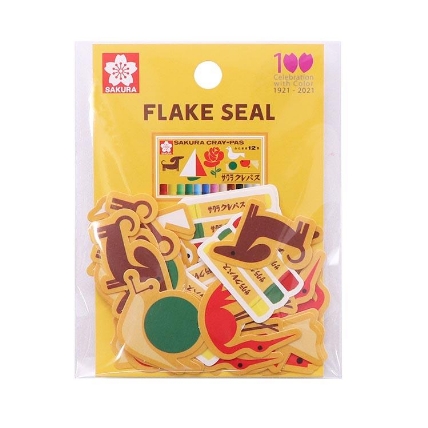 フレークシール クレパス サクラクレパス100周年 ロフト