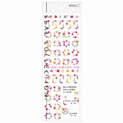 スケジュールシール 小さなお花柄 ロフト