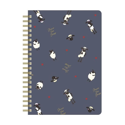 A5リングノート ひつじのショーン ネイビー ロフト