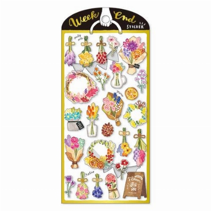 ウィークエンドステッカー ドライフラワー ロフト