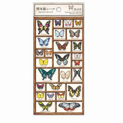 安価 ワタナベ 300円 アンティーク蝶標本箱シールセット 赤系 各種パーツ Sutevalle Org