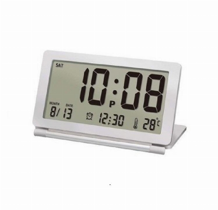 トラベルクロック ピアット 目覚まし時計 ホワイト ロフト