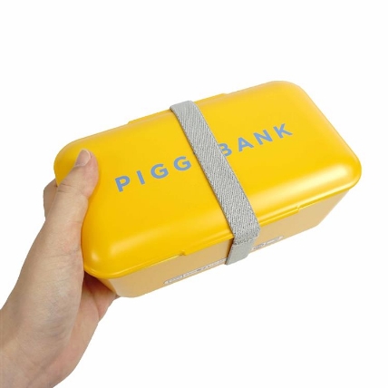 スクエア1段 ランチボックス Piggybank 650ml Mygoal Bento お弁当箱 ロフトオリジナル ロフト
