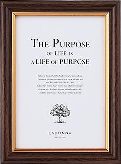 木目調フォトフレーム L ダークブラウン ロフト