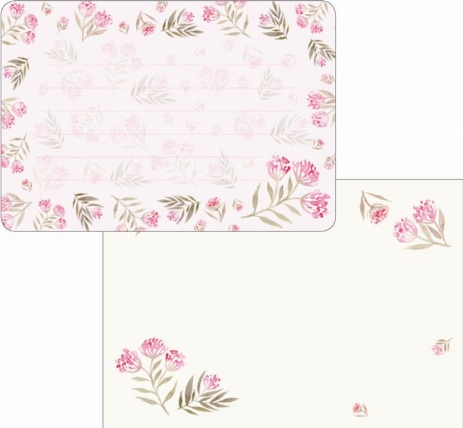 ミニレターセット ピンク小花 ロフト ミニレターセット ピンク小花 ロフト