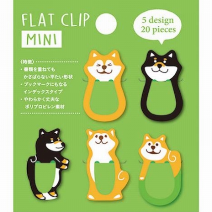フラットクリップ M 豆柴 犬 ロフト