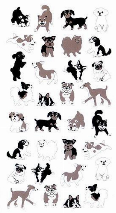 シール ふわふわ 犬と遊ぶ ロフト