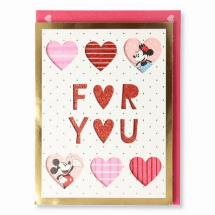 多目的カード ディズニー ミッキー ミニー ハートの中から ロフト