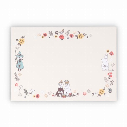 封筒 ムーミン フラワーフレーム 4枚入 ロフト