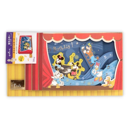 オルゴールカード 誕生お祝い 立体 ディズニー 音楽会 ロフト