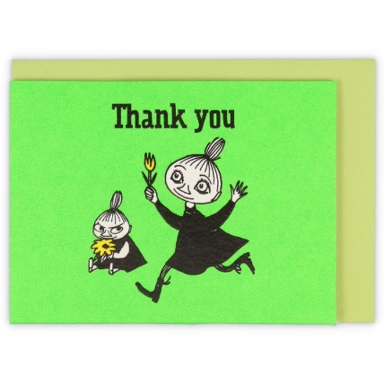 ミニカード ありがとう 立体 ムーミン リトルミイとミムラ ロフト