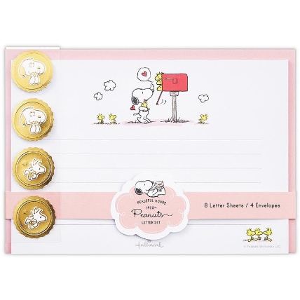 レターセット ピンク スヌーピー ピースフルアワーズ ロフト