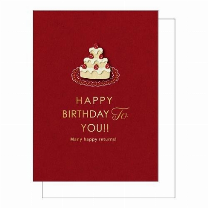 誕生日カード ショートケーキ ロフト