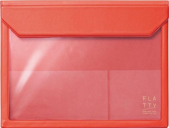 バッグインバッグ A5サイズ 赤 Flatty フラッティ ロフト