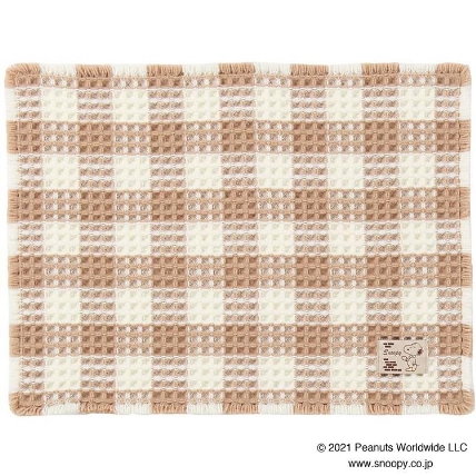 スヌーピー カフェワッフル バスマット 45 60cm ベージュ ロフト