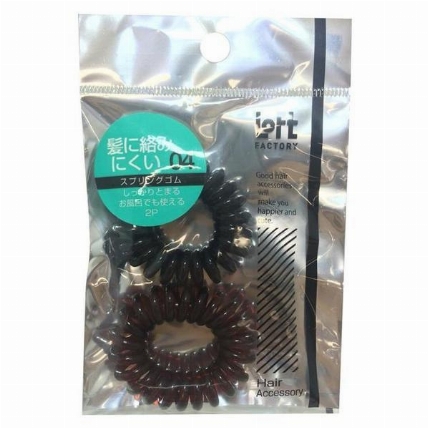 スプリングヘアゴム ブラック ブラウン ロフト