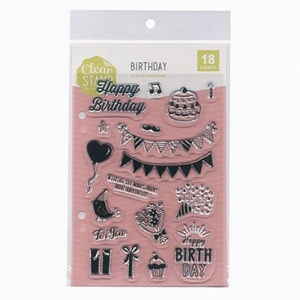 クリアスタンプシートt Birthday ロフト