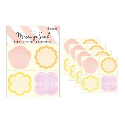 メッセージシール フラワー ロフト